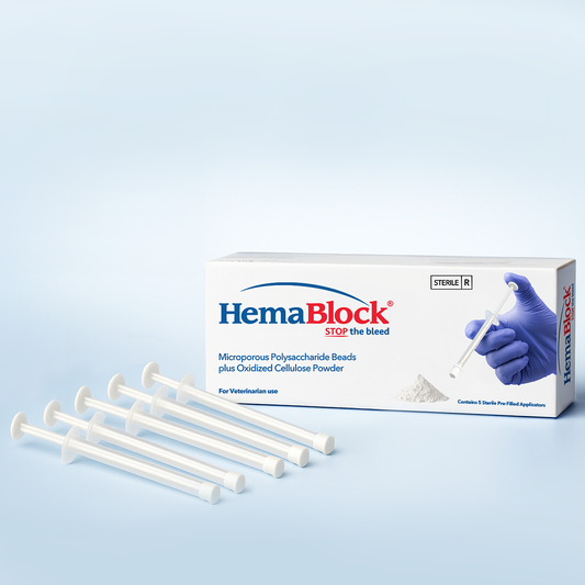 5-Pack of HemaBlock inside Sterile Applicators